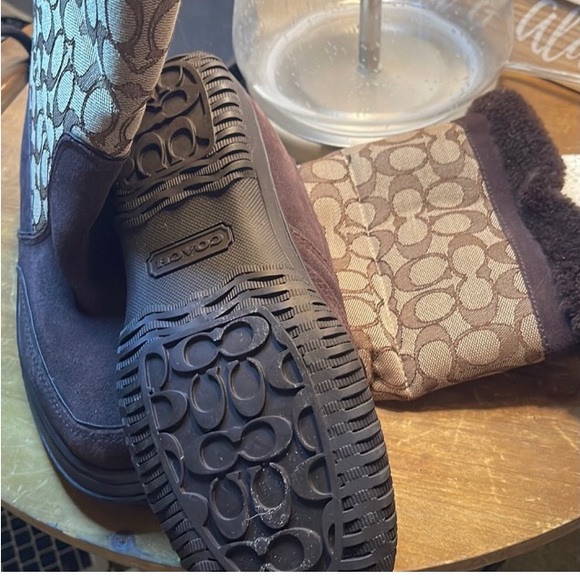 Coach Sherman sig suede snow winter boot (size 8) - Picture 5 of 8